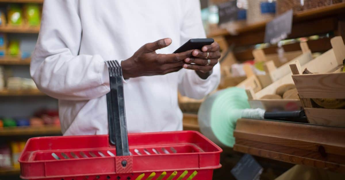 Je telefoon met de Bonuskaart bij de kassa van Albert Heijn